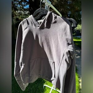 The North Face Charcoal Fleece Hooded Pullover